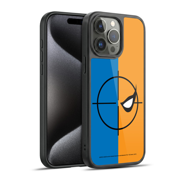 Justice League DC Comics Deathstroke Comic Art Logo Gel Armour Case For Apple iPhone 15 Pro Max