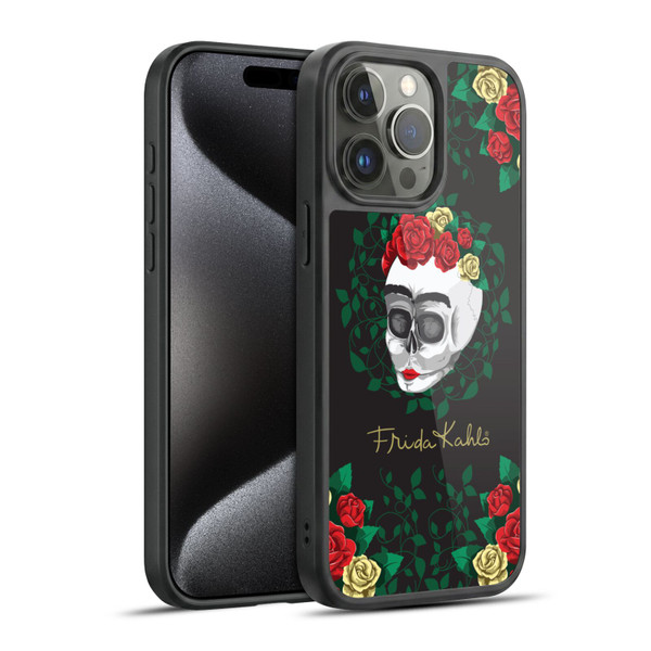 Frida Kahlo Roses Skull Bloom Gel Armour Case For Apple iPhone 15 Pro Max