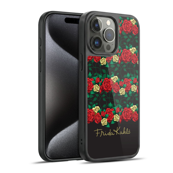 Frida Kahlo Roses Stripes Gel Armour Case For Apple iPhone 15 Pro Max