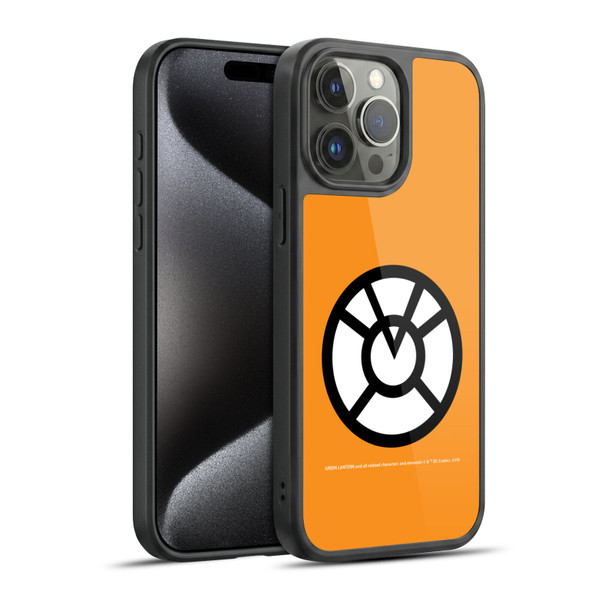Green Lantern DC Comics Lantern Corps Orange Gel Armour Case For Apple iPhone 15 Pro Max