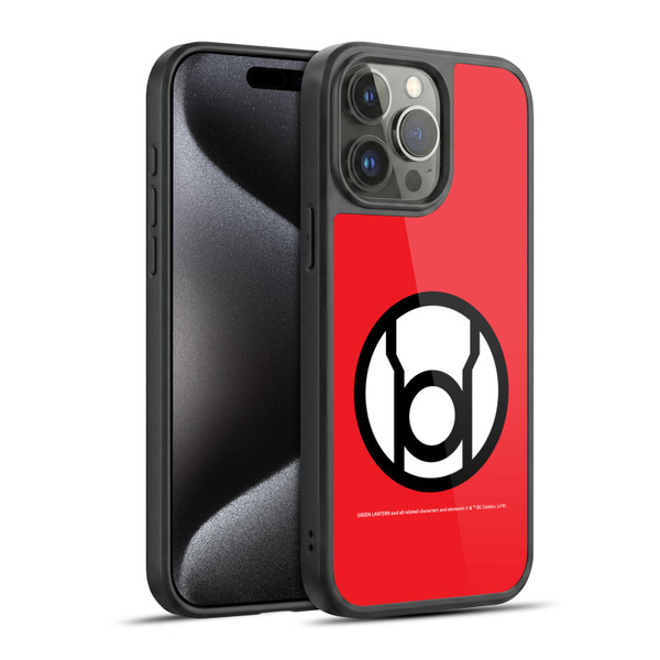 Green Lantern DC Comics Lantern Corps Red Gel Armour Case For Apple iPhone 15 Pro Max