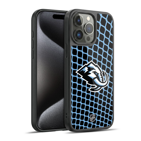 NHL Utah Mammoth Net Pattern Gel Armour Case For Apple iPhone 15 Pro Max