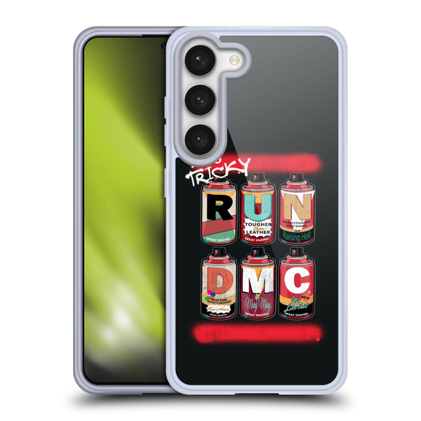 Run-D.M.C. Key Art Spray Cans Soft Gel Case for Samsung Galaxy S23 5G & MagSafe
