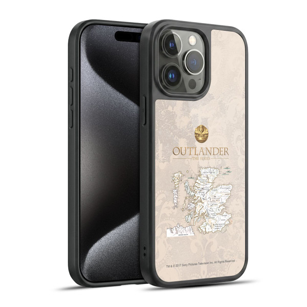 Outlander Seals And Icons Map Gel Armour Case For Apple iPhone 15 Pro Max