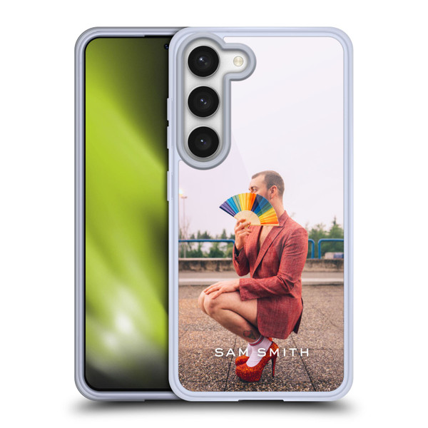 Sam Smith Art Rainbow Fan Soft Gel Case for Samsung Galaxy S23 5G & MagSafe