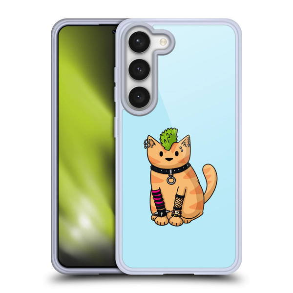 Beth Wilson Doodlecats Punk 2 Soft Gel Case for Samsung Galaxy S23 5G & MagSafe