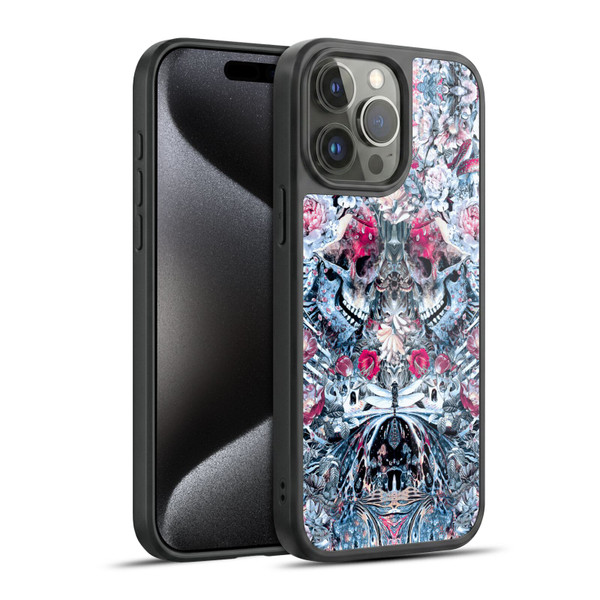 Riza Peker Skulls 9 Twin Skull Gel Armour Case For Apple iPhone 15 Pro Max