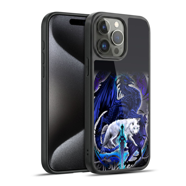 Ruth Thompson Dragons with Swords Alpha Blade & Fantasy Wolf Gel Armour Case For Apple iPhone 15 Pro Max