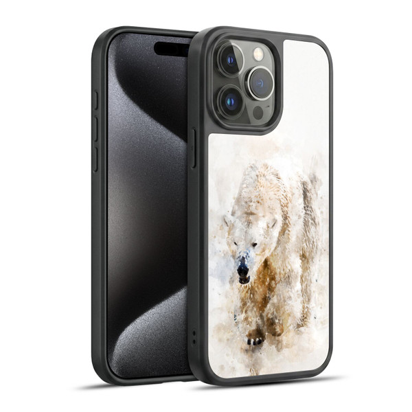 Simone Gatterwe Animals 2 Abstract Polar Bear Gel Armour Case For Apple iPhone 15 Pro Max