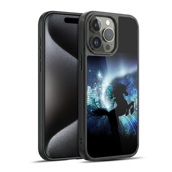 Simone Gatterwe Pegasus And Unicorns Silhouette Gel Armour Case For Apple iPhone 15 Pro Max