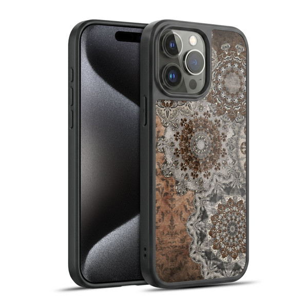 Simone Gatterwe Steampunk Vintage Mandala Gel Armour Case For Apple iPhone 15 Pro Max