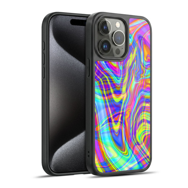 Suzan Lind Marble Illusion Rainbow Gel Armour Case For Apple iPhone 15 Pro Max