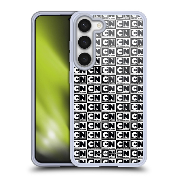 Cartoon Network Logo Pattern Soft Gel Case for Samsung Galaxy S23 5G & MagSafe
