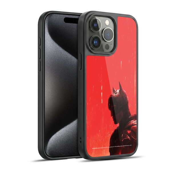 The Batman Neo-Noir Graphics Rain Gel Armour Case For Apple iPhone 15 Pro Max