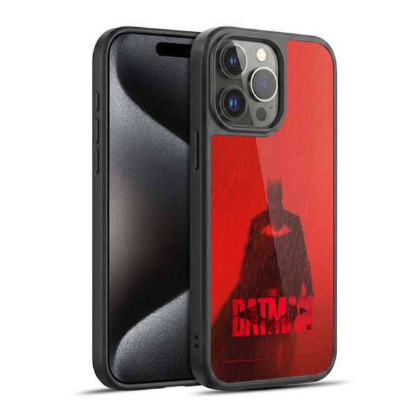 The Batman Posters Red Rain Gel Armour Case For Apple iPhone 15 Pro Max