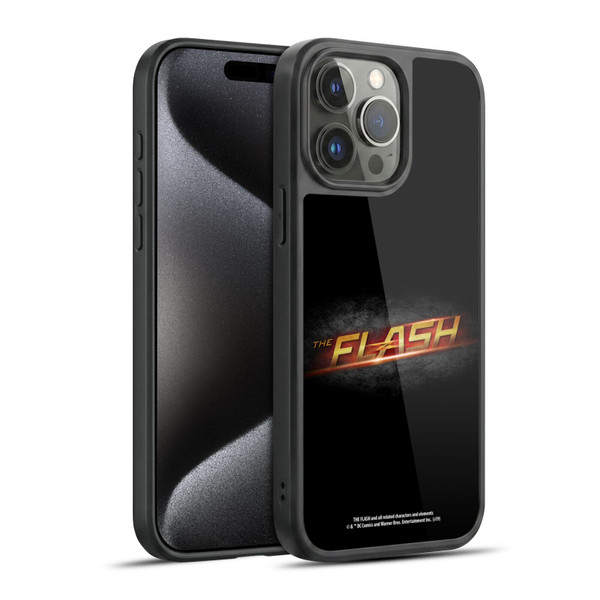 The Flash TV Series Logos Black Gel Armour Case For Apple iPhone 15 Pro Max