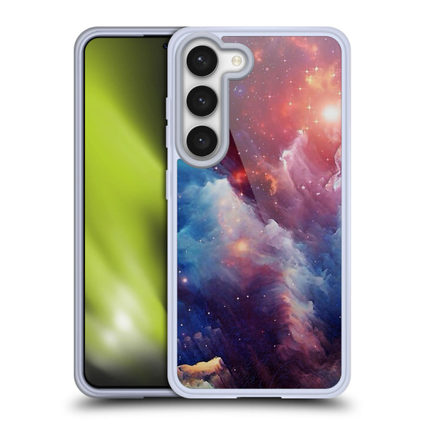 Cosmo18 Space Mysterious Space Soft Gel Case for Samsung Galaxy S23 5G & MagSafe