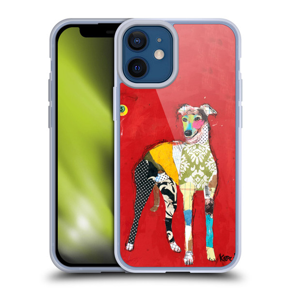 Michel Keck Dogs 2 Greyhound Soft Gel Case for Apple iPhone 12 Mini