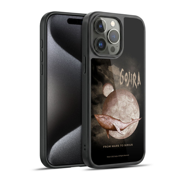 Gojira Graphics From Mars to Sirius in Black Gel Armour Case For Apple iPhone 15 Pro Max
