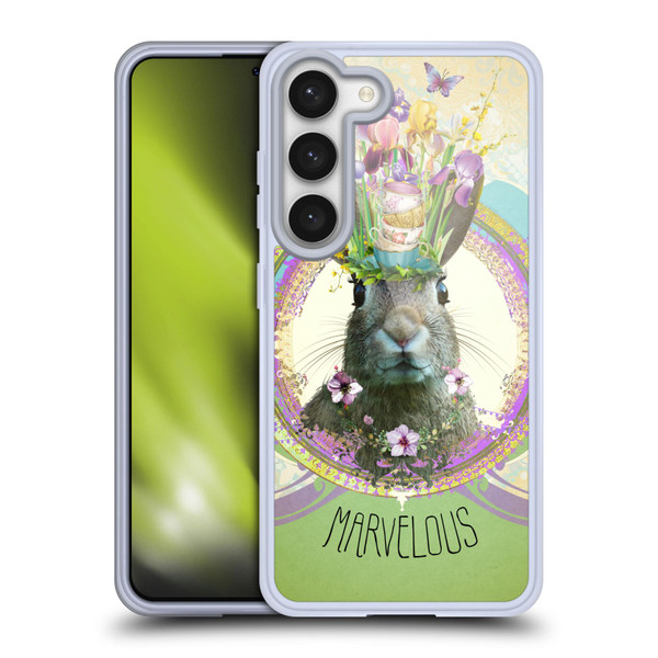 Duirwaigh Boho Animals Rabbit Soft Gel Case for Samsung Galaxy S23 5G & MagSafe