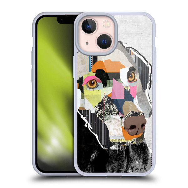 Michel Keck Dogs 2 Weimaraner Soft Gel Case for Apple iPhone 13 Mini