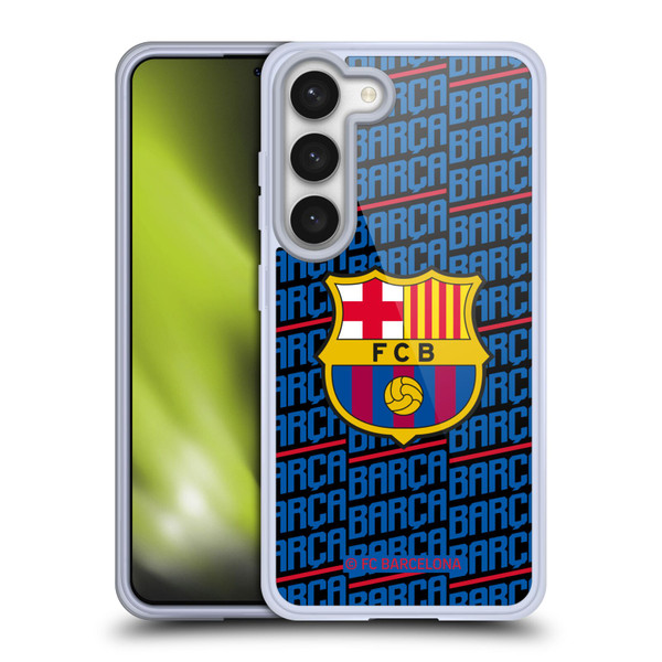 FC Barcelona Crest Patterns Barca Soft Gel Case for Samsung Galaxy S23 5G & MagSafe