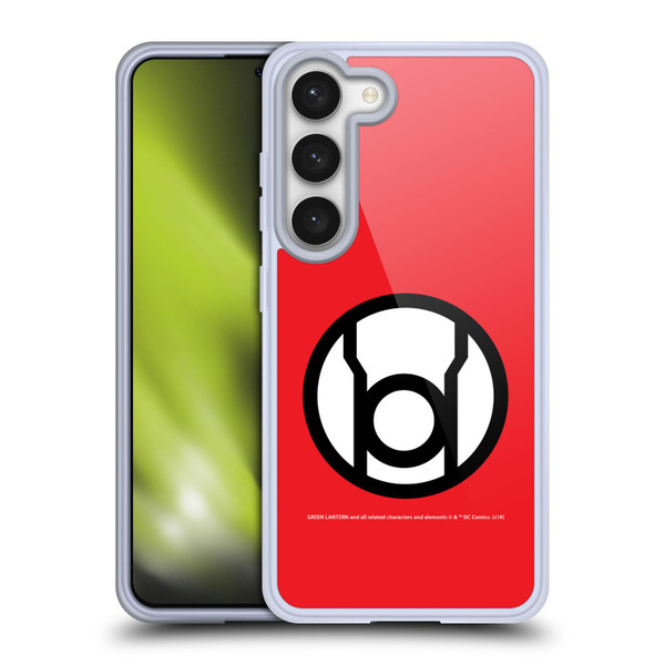 Green Lantern DC Comics Lantern Corps Red Soft Gel Case for Samsung Galaxy S23 5G & MagSafe