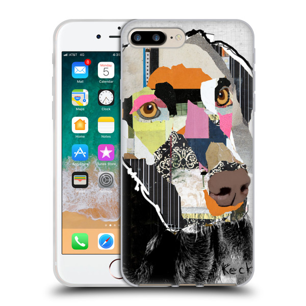 Michel Keck Dogs 2 Weimaraner Soft Gel Case for Apple iPhone 7 Plus / iPhone 8 Plus