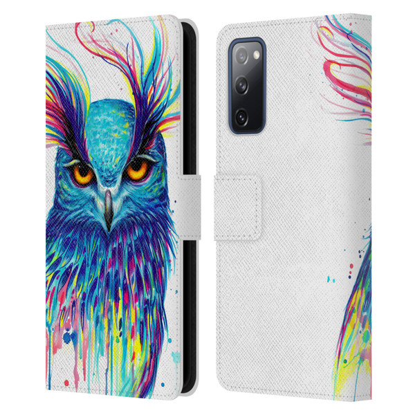 Pixie Cold Animals Into The Blue Leather Book Wallet Case Cover For Samsung Galaxy S20 FE / 5G