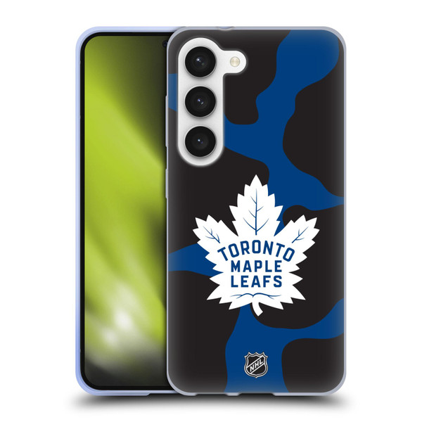 NHL Toronto Maple Leafs Cow Pattern Soft Gel Case for Samsung Galaxy S23 5G & MagSafe