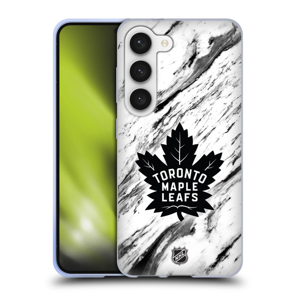 NHL Toronto Maple Leafs Marble Soft Gel Case for Samsung Galaxy S23 5G & MagSafe