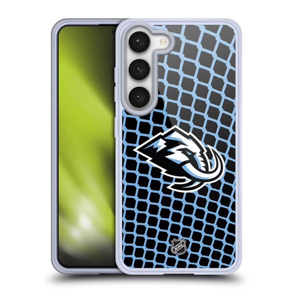NHL Utah Mammoth Net Pattern Soft Gel Case for Samsung Galaxy S23 5G & MagSafe