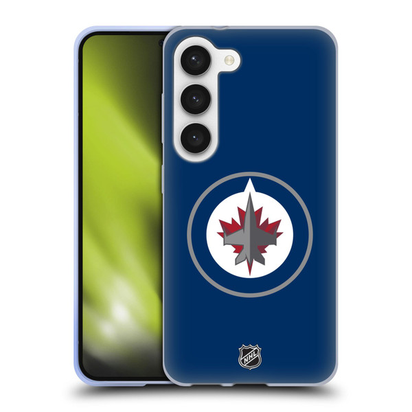 NHL Winnipeg Jets Plain Soft Gel Case for Samsung Galaxy S23 5G & MagSafe