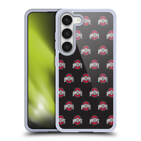 Ohio State University Logo Pattern Soft Gel Case for Samsung Galaxy S23 5G & MagSafe
