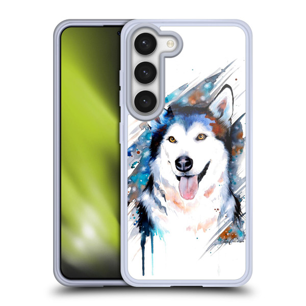 Pixie Cold Animals Husky Soft Gel Case for Samsung Galaxy S23 5G & MagSafe