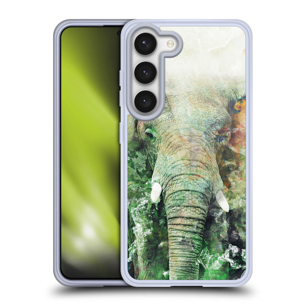 Riza Peker Animals Elephant Soft Gel Case for Samsung Galaxy S23 5G & MagSafe