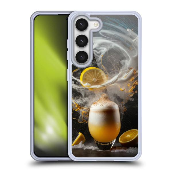 Spacescapes Cocktails Explosive Elixir, Whisky Sour Soft Gel Case for Samsung Galaxy S23 5G & MagSafe