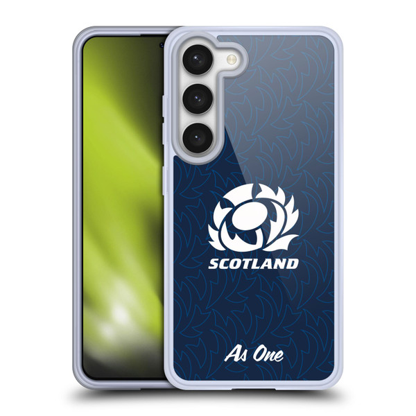Scotland Rugby Graphics Pattern Soft Gel Case for Samsung Galaxy S23 5G & MagSafe