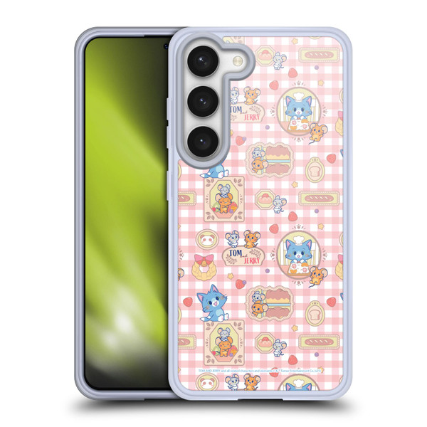 Tom and Jerry Gokko Graphics Baking Pattern Soft Gel Case for Samsung Galaxy S23 5G & MagSafe