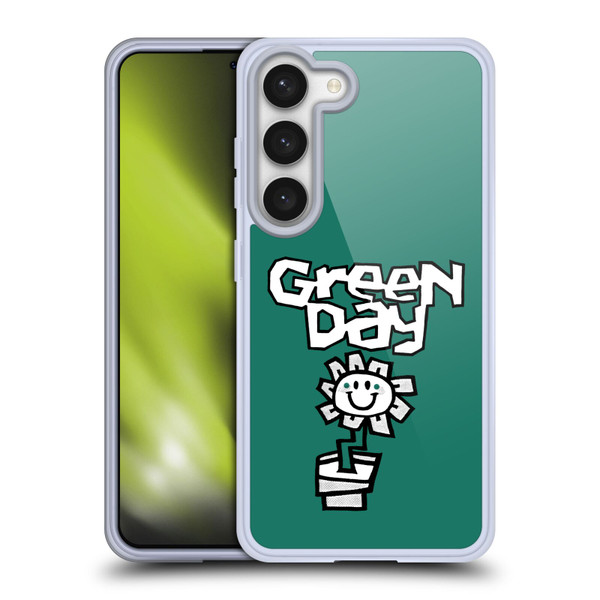 Green Day Graphics Flower Soft Gel Case for Samsung Galaxy S23 5G & MagSafe