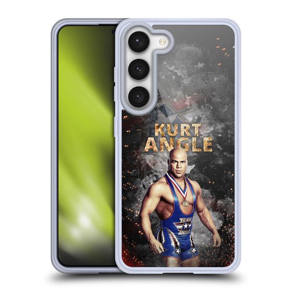 WWE Kurt Angle LED Image Soft Gel Case for Samsung Galaxy S23 5G & MagSafe