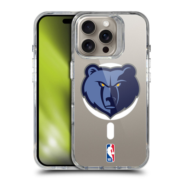 NBA Memphis Grizzlies Logo Bear SHOCKPROOF BUMPER CASE COMPATIBLE WITH Apple iPhone 16 Pro & MAGSAFE