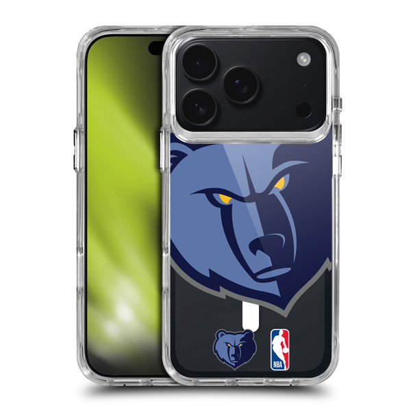 NBA Memphis Grizzlies Logo Oversized Bear SHOCKPROOF BUMPER CASE COMPATIBLE WITH Apple iPhone 17 Pro & MAGSAFE