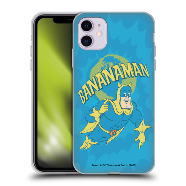 Beano Bananaman Graphics World Soft Gel Case for Apple iPhone 11