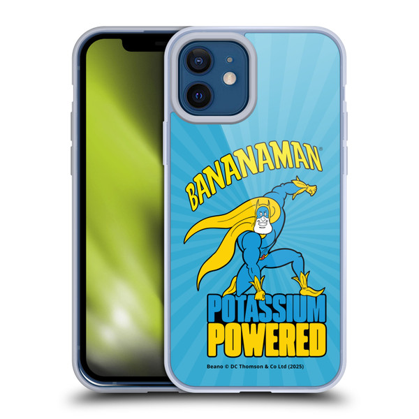 Beano Bananaman Graphics Potassium Powered Soft Gel Case for Apple iPhone 12 / iPhone 12 Pro & MagSafe