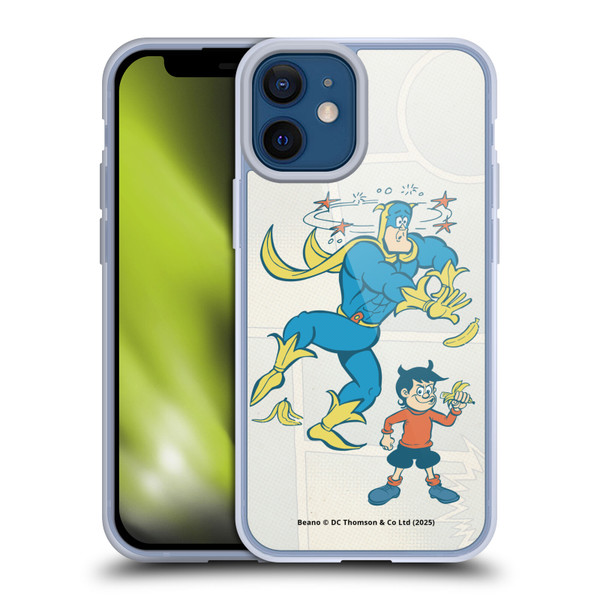 Beano Bananaman Graphics With Dennis Soft Gel Case for Apple iPhone 12 Mini & MagSafe