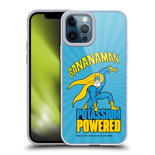 Beano Bananaman Graphics Potassium Powered Soft Gel Case for Apple iPhone 12 Pro Max & MagSafe