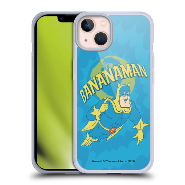 Beano Bananaman Graphics World Soft Gel Case for Apple iPhone 13