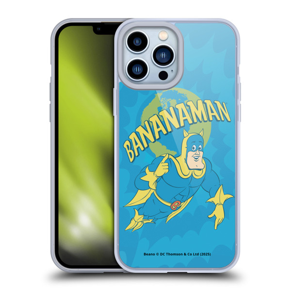 Beano Bananaman Graphics World Soft Gel Case for Apple iPhone 13 Pro Max & MagSafe