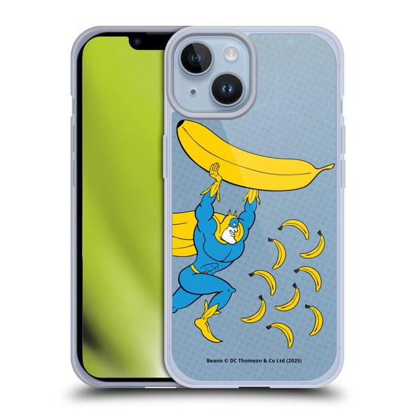 Beano Bananaman Graphics Banana Soft Gel Case for Apple iPhone 14